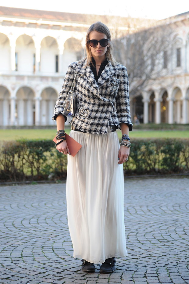 Street fashion z Mediolanu (Milan Fashion Week)