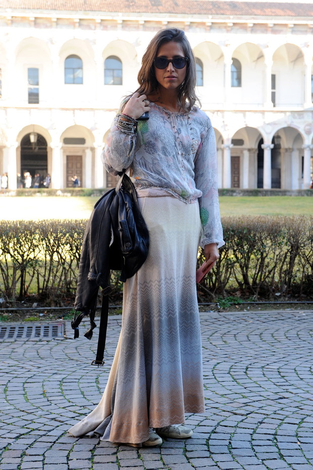 Street fashion z Mediolanu (Milan Fashion Week)