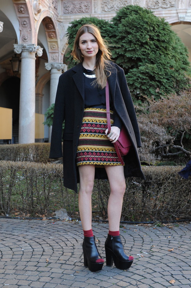Street fashion z Mediolanu (Milan Fashion Week)