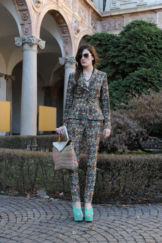 Street fashion z Mediolanu (Milan Fashion Week)