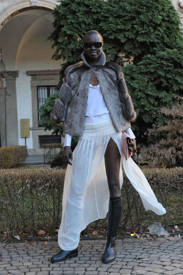 Street fashion z Mediolanu (Milan Fashion Week)