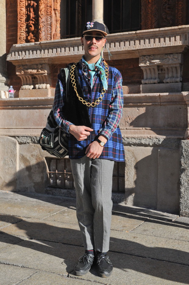 Street fashion z Mediolanu (Milan Fashion Week)