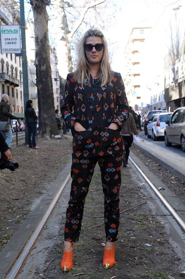 Street fashion z Mediolanu (Milan Fashion Week)