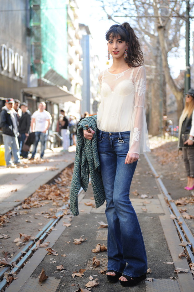 Street fashion z Mediolanu (Milan Fashion Week)