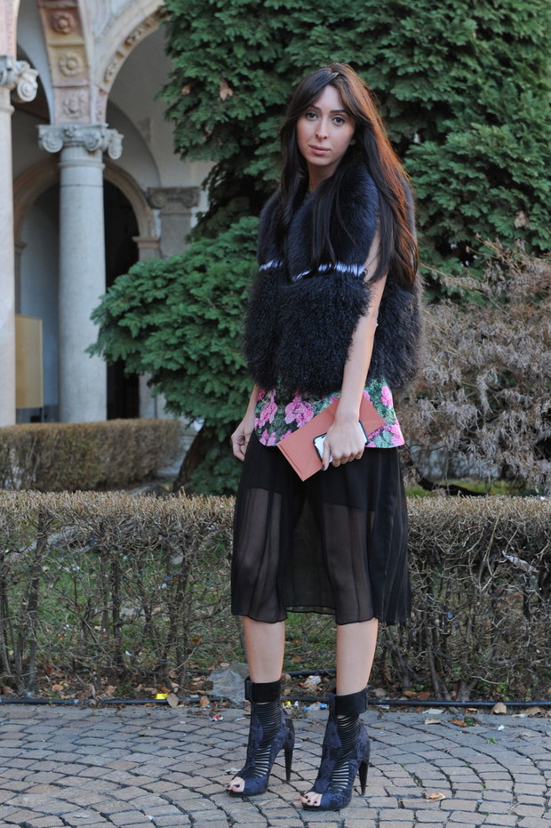 Street fashion z Mediolanu (Milan Fashion Week)