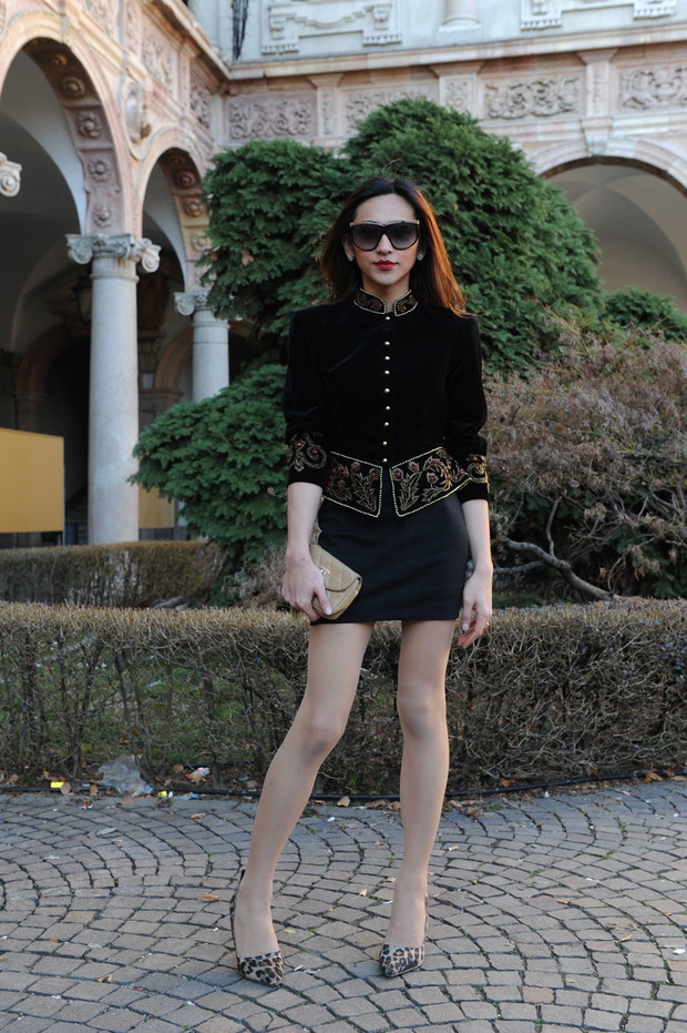 Street fashion z Mediolanu (Milan Fashion Week)