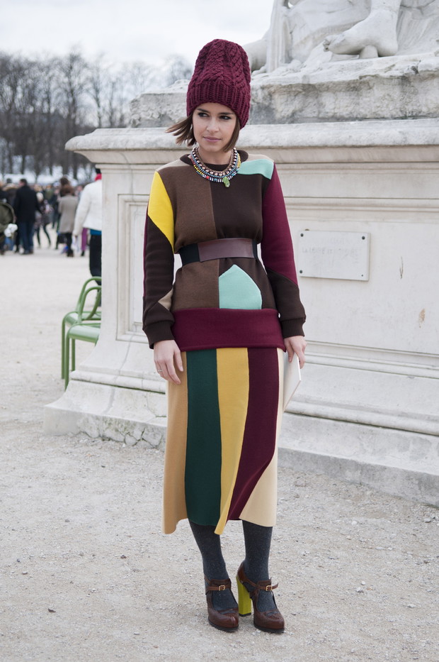 Street fashion z Paryża - goście Paris Fashion Week