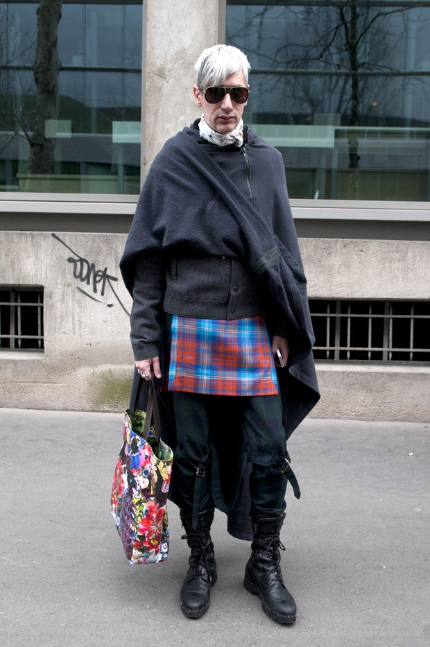 Street fashion z Paryża - goście Paris Fashion Week