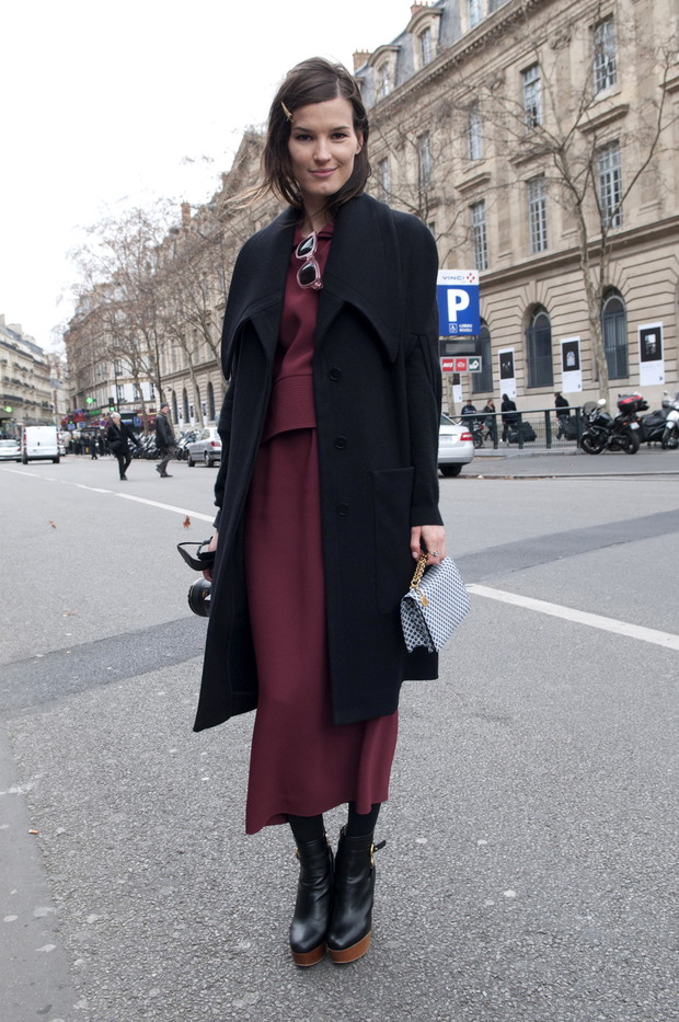 Street fashion z Paryża - goście Paris Fashion Week