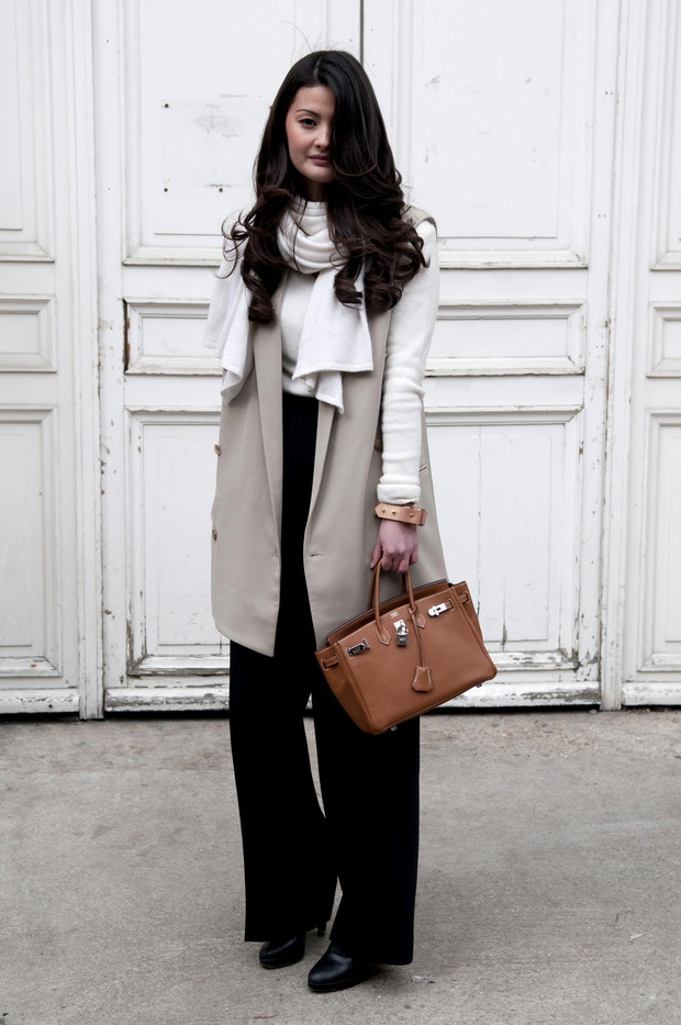 Street fashion z Paryża - goście Paris Fashion Week