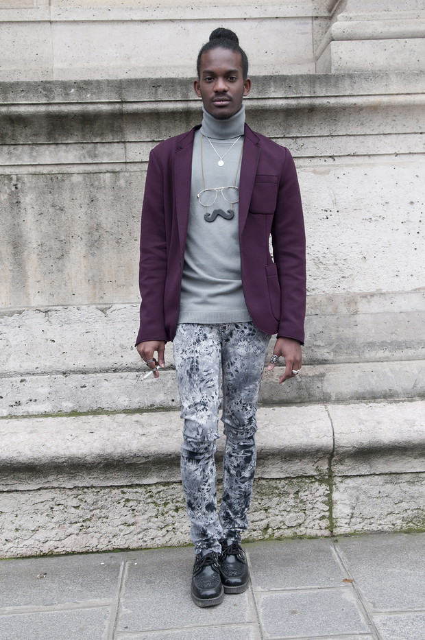 Street fashion z Paryża - goście Paris Fashion Week