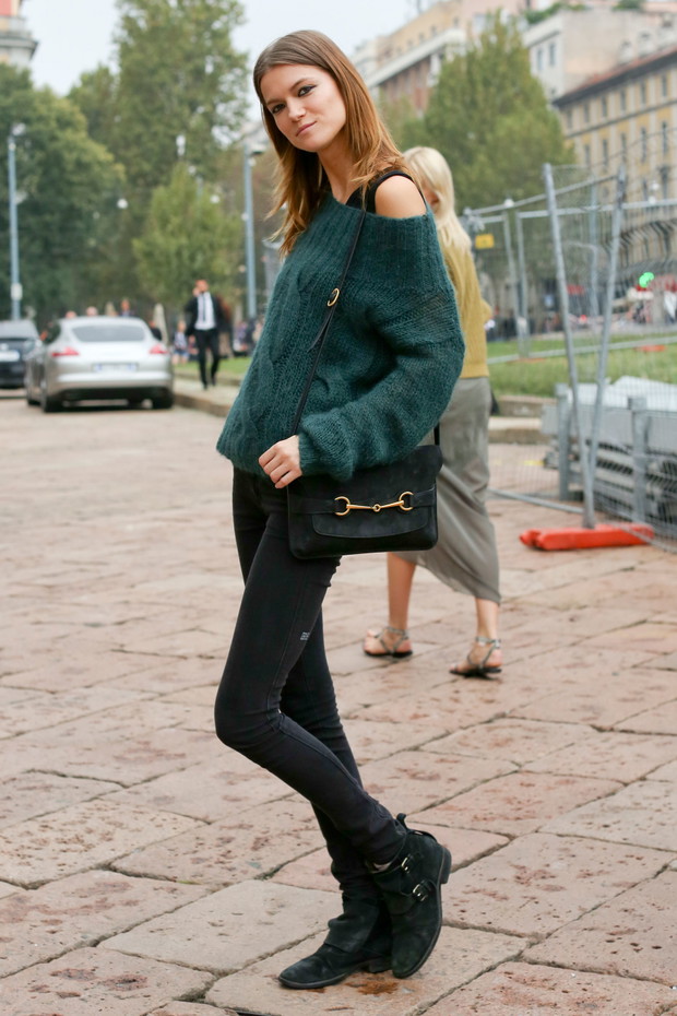 Street fashion: JAC, Kasia Struss i Zuza Bijoch w Mediolanie