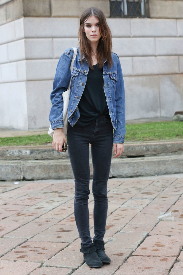 Street fashion: JAC, Kasia Struss i Zuza Bijoch w Mediolanie