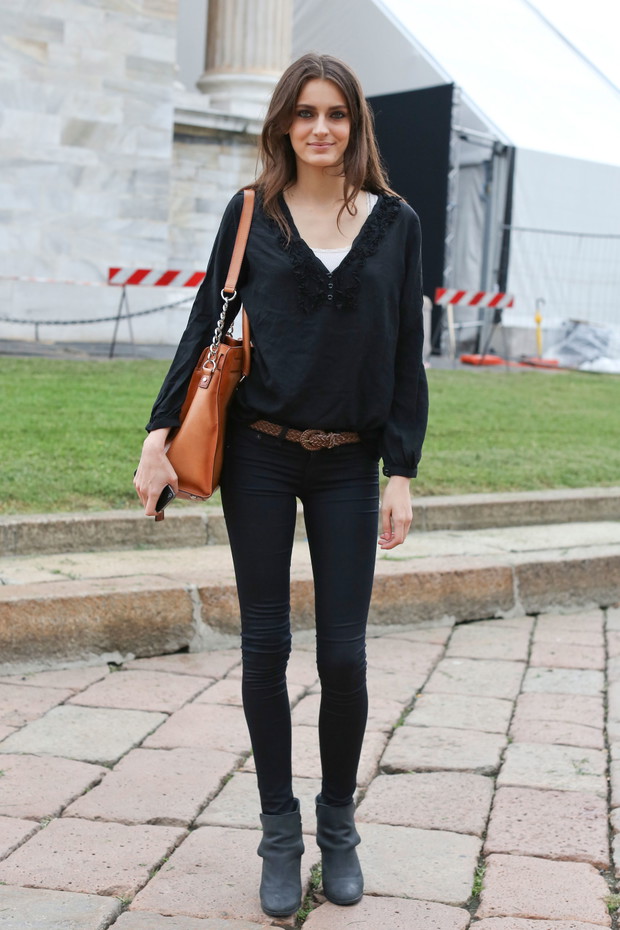 Street fashion: JAC, Kasia Struss i Zuza Bijoch w Mediolanie