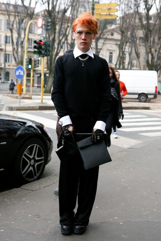 Street fashion: panowie w Mediolanie
