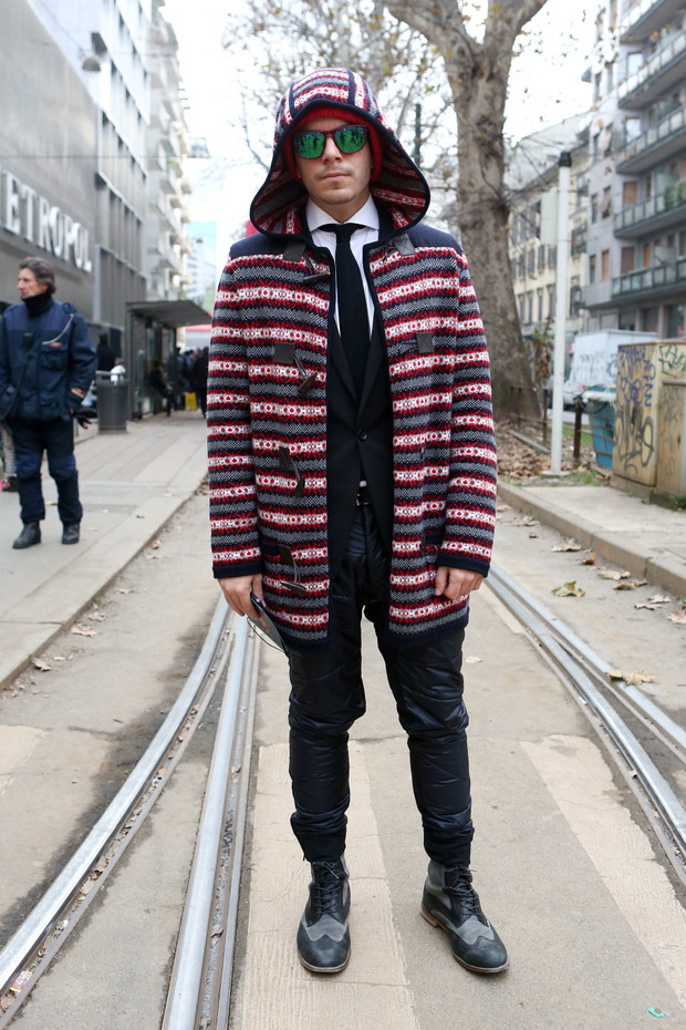 Street fashion: panowie w Mediolanie