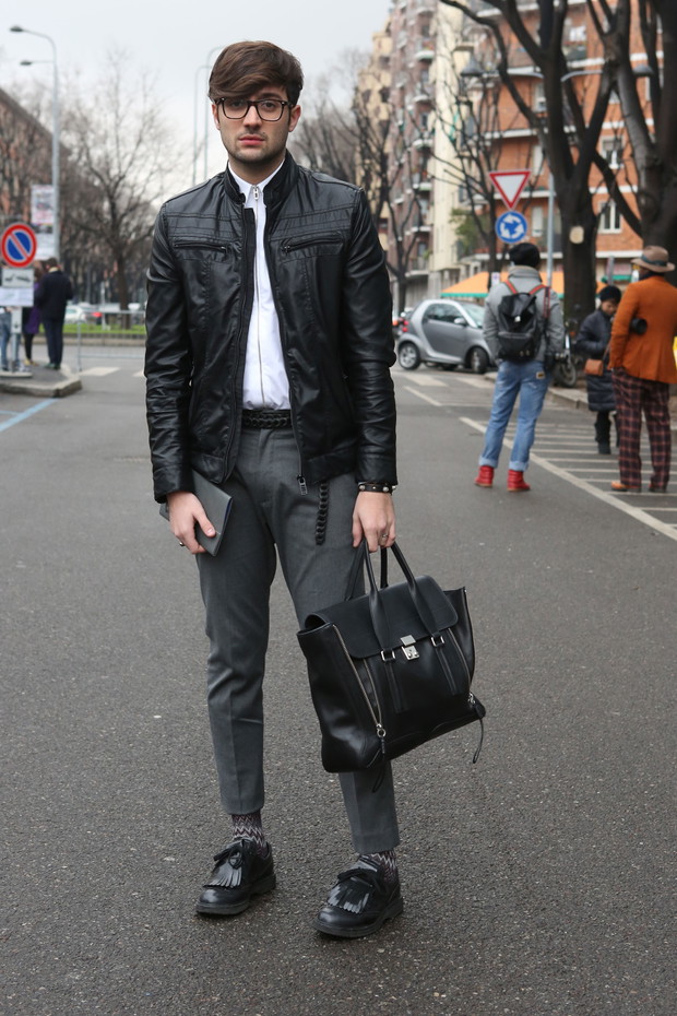 Street fashion: panowie w Mediolanie