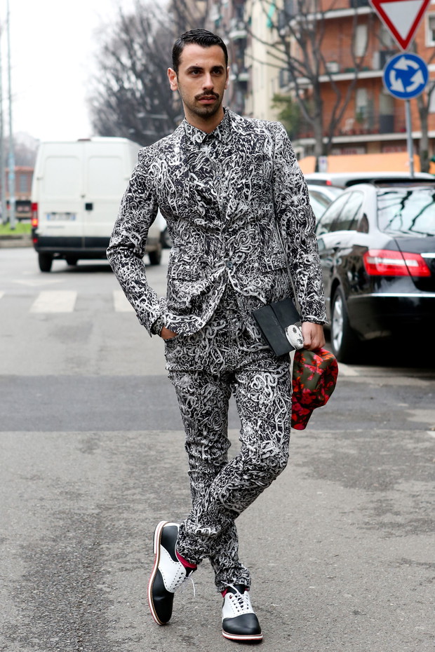 Street fashion: panowie w Mediolanie