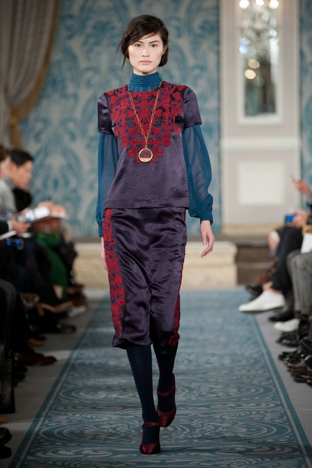 Zuza Bijoch otworzyła pokaz Tory Burch jesień-zima 2013/2014