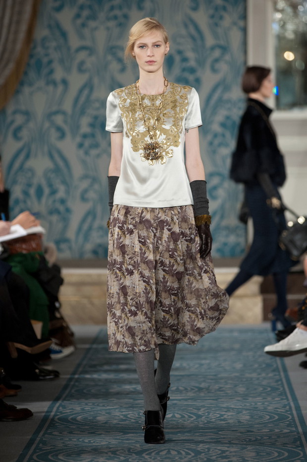 Zuza Bijoch otworzyła pokaz Tory Burch jesień-zima 2013/2014
