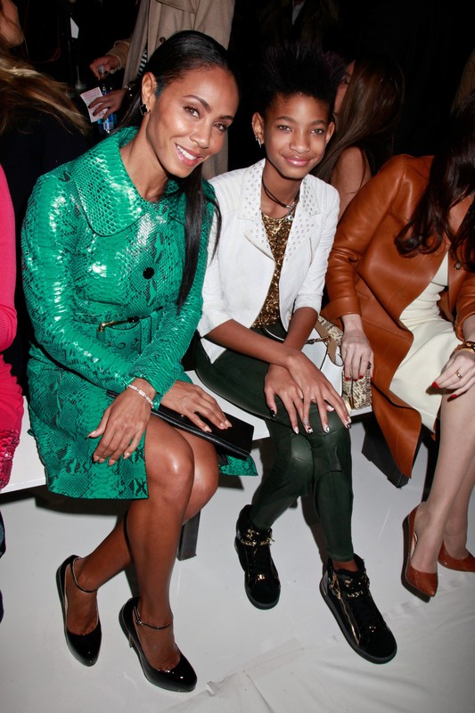 Jada Pinkett-Smith i Willow Smith na pokazie Michael Kors jesień-zima 2013/2014 w Nowym Jorku, fot. East News