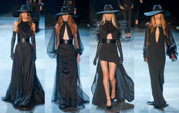 Suknie Saint Laurent Paris, wiosna-lato 2013, fot. Imaxtree