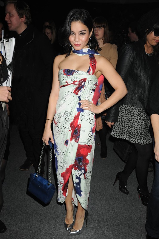 Vanessa Hudgens na pokazie DVF jesień-zima 2013/2014 w Nowym Jorku, fot. East News
