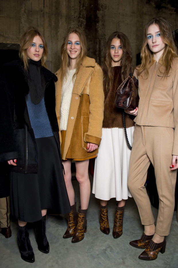 Backstage pokazu Topshop Unique jesień-zima 2013/2014