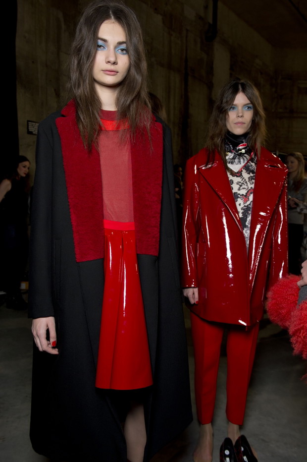 Backstage pokazu Topshop Unique jesień-zima 2013/2014