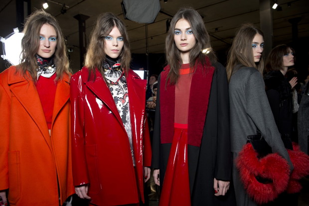 Backstage pokazu Topshop Unique jesień-zima 2013/2014