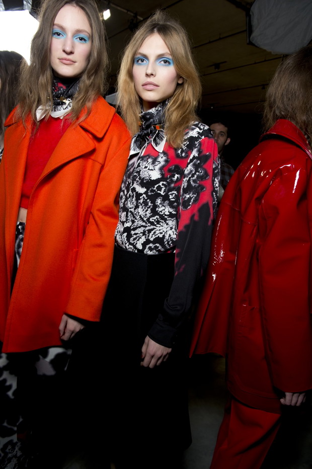 Backstage pokazu Topshop Unique jesień-zima 2013/2014