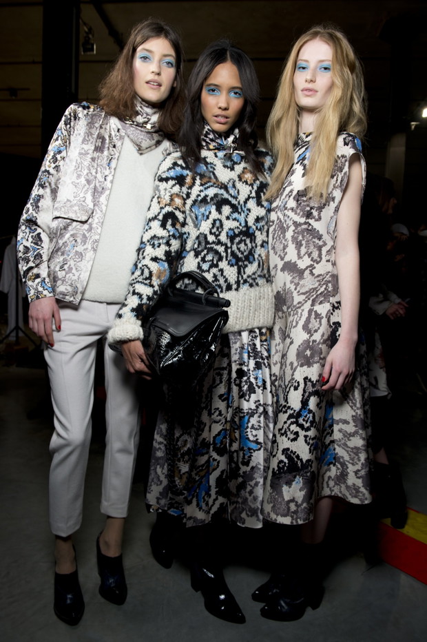 Backstage pokazu Topshop Unique jesień-zima 2013/2014