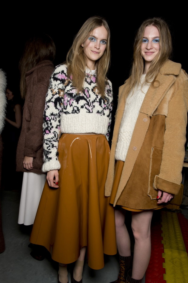 Backstage pokazu Topshop Unique jesień-zima 2013/2014