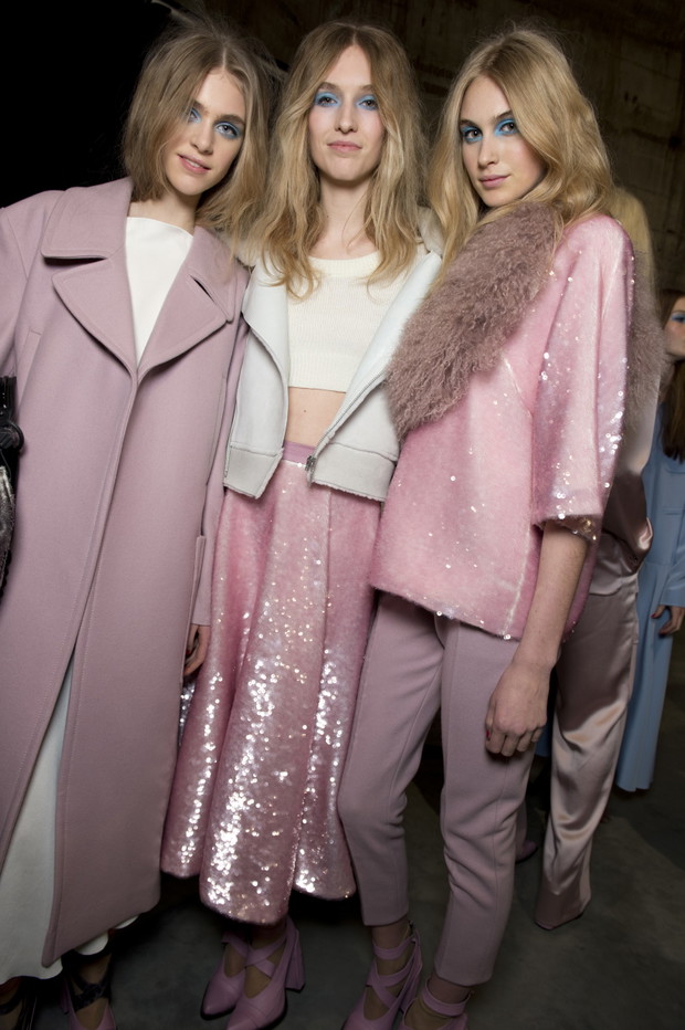 Backstage pokazu Topshop Unique jesień-zima 2013/2014