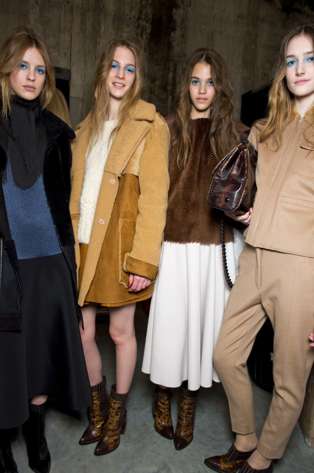 Backstage pokazu Topshop Unique jesień-zima 2013/2014