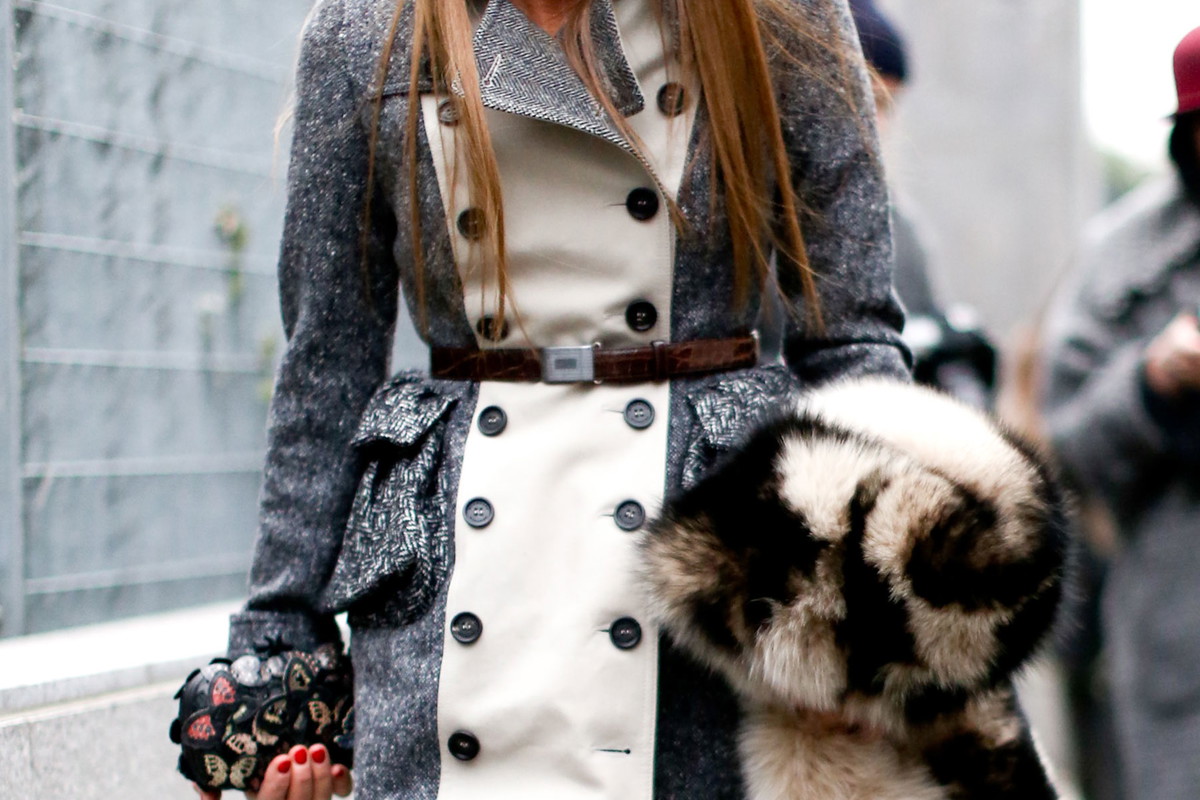 Street fashion: Anna Dello Russo na pokazach mody