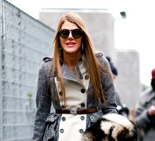 Street fashion: Anna Dello Russo na pokazach mody