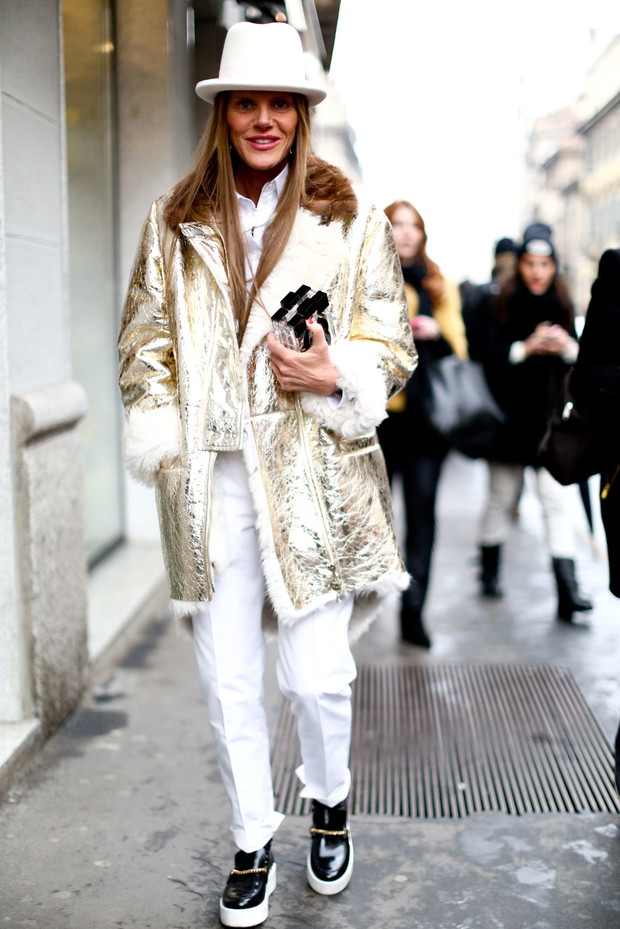 Street fashion: Anna Dello Russo na pokazach mody