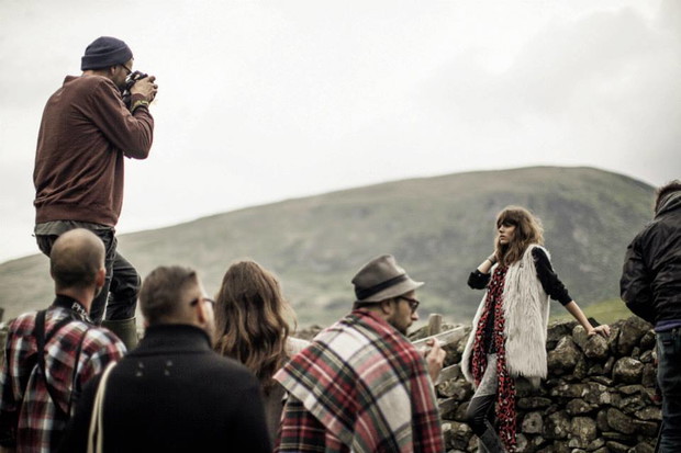 Freja Beha Erichsen dla RESERVED - backstage kampanii