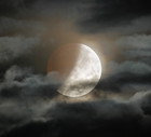 Beautiful partial lunar eclipse on may 2022, France