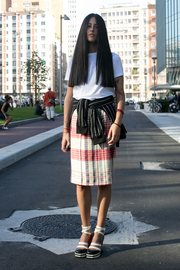Street fashion: najlepsze stylizacje Milan Fashion Week SS14