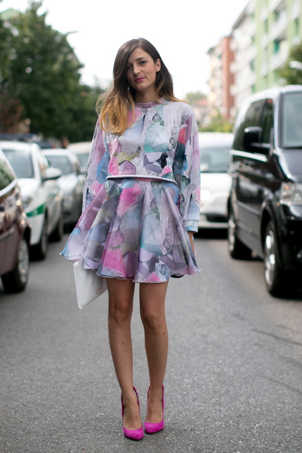 Street fashion: najlepsze stylizacje Milan Fashion Week SS14