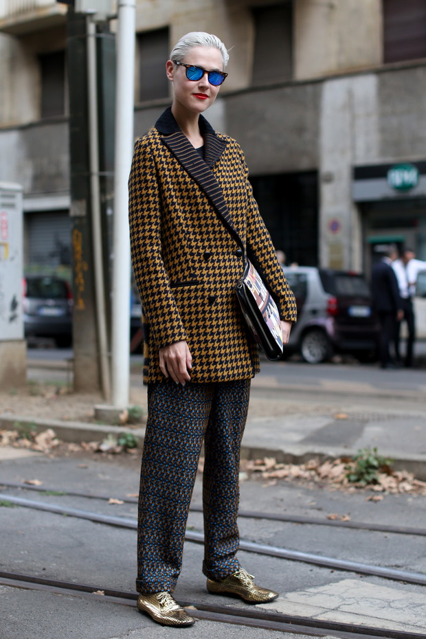 Street fashion: najlepsze stylizacje Milan Fashion Week SS14