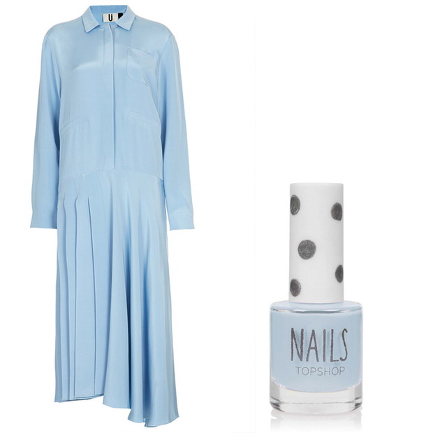 Sukienka Topshop Unique 900 zł, lakier Topshop, cena 25 zł (- 20% rabatu na nową kolekcję)