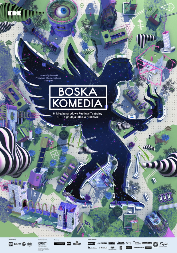 Plakat festiwalu Boska Komedia, fot. serwis prasowy