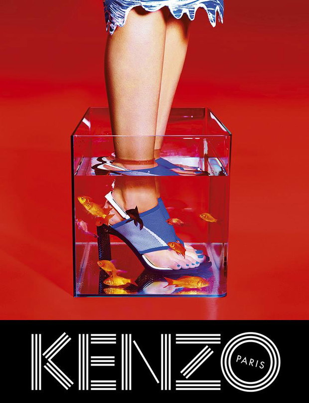 Devon Aoki i Paul Boche w kampanii Kenzo wiosna-lato 2014