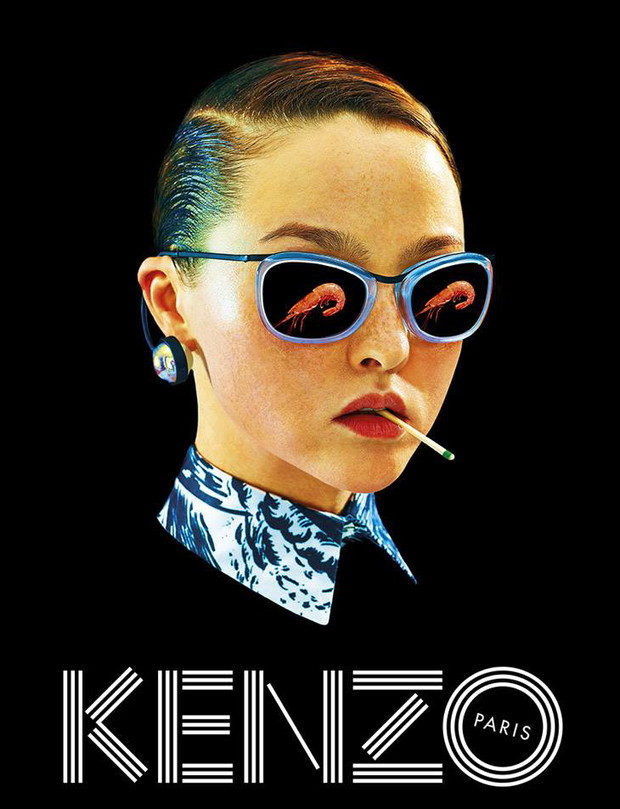 Devon Aoki i Paul Boche w kampanii Kenzo wiosna-lato 2014
