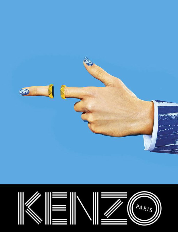 Devon Aoki i Paul Boche w kampanii Kenzo wiosna-lato 2014