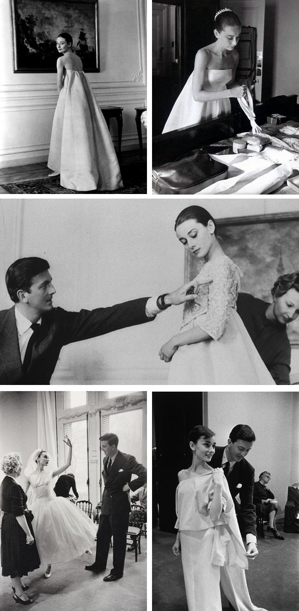 Audrey Hepburn, niegasnąca muza i przyjaciółka Huberta de Givenchy, począwszy od filmu Funny Face gdzie wystąpiła w kolumnowej czerwieni jego projekty nosiła niemal w każdym filmie - taki był jeden z w