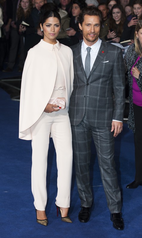 Anne Hathaway i Jessica Chastain na premierze filmu Interstellar